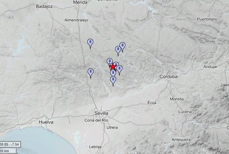 Registrado un terremoto de magnitud 2,9 en Alanís que se ha sentido en varios pueblos de Sevilla