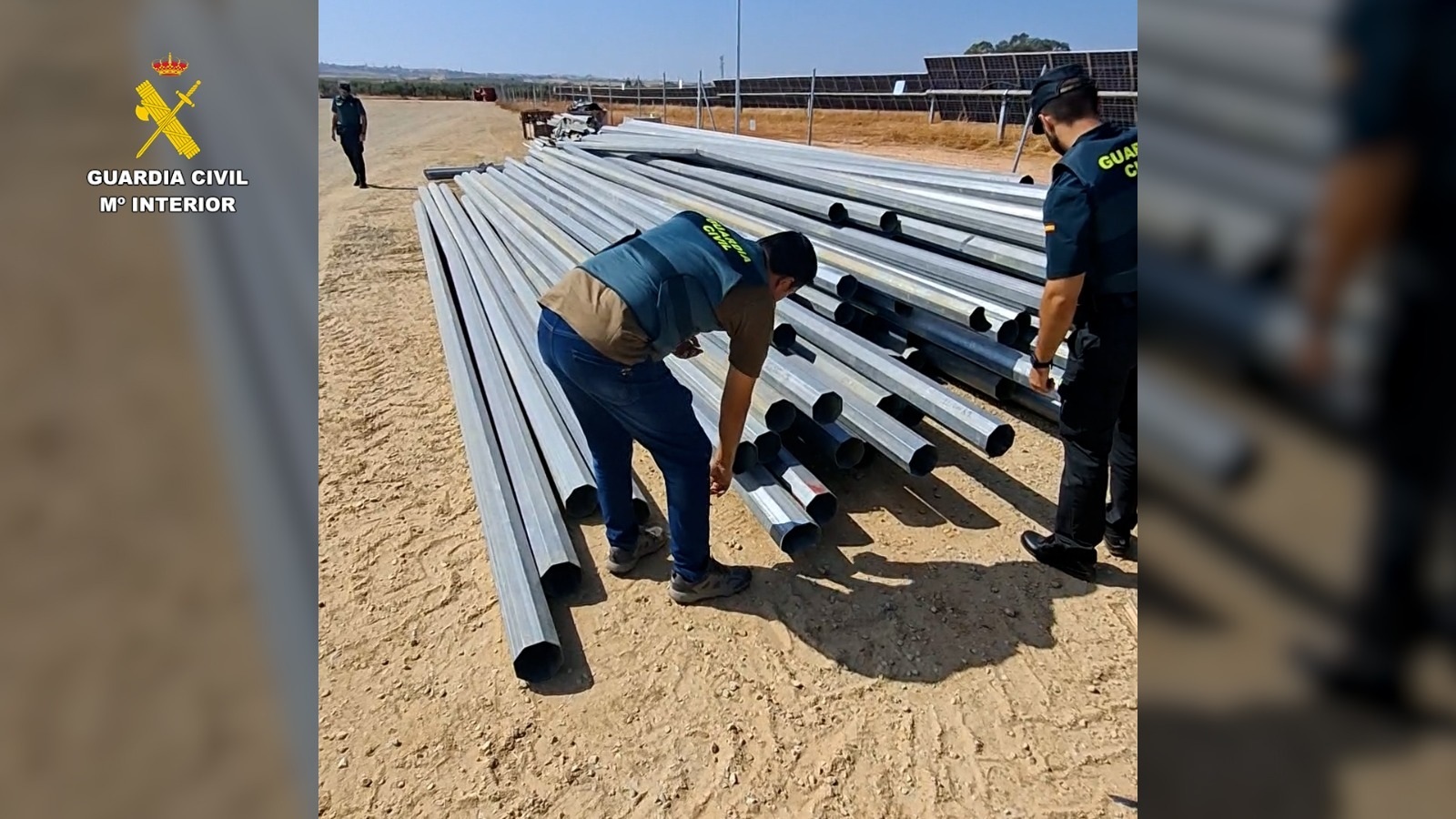 Detienen a un grupo criminal por el robo de material solar en Carmona valorado en 360.000 euros